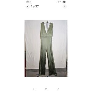 NWT Abercrombie And Fitch Sage Green Romper Outfit Size M #1404